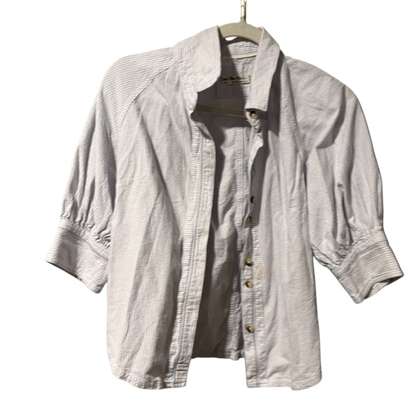 Free People Ellie Stripe Button-up Shirt - Picture 5 of 8